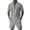 Grey, variant on IWRICH Men's 2 Pieces Outfits Summer Beach Set Short Sleeve Button down Shirts and Shorts 2 Piece Loose Fit Hawaiians Sets Navy XL