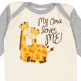 thumbnail image 4 of Inktastic My Oma Loves Me Boys or Girls Long Sleeve Baby Bodysuit, 4 of 5