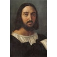 thumbnail image 2 of Raphael 17x24 Gold Ornate Wood Framed with Double Matting Museum Art Print Titled - Double Portrait Detail, 2 of 4
