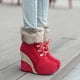 thumbnail image 5 of Botas de felpa con lentejuelas y tacones súper altos para damas Wmkox8yii  sa2875, 5 of 6