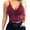 Red, variant on ZOELNIC Spaghetti Strap Women V-Neck Lace Tank Tops Bras