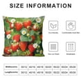 thumbnail image 6 of COMIO  Strawberry Pattern Watercolor Throw Pillow Covers Cool Sweet Juicy Pieces Fruits Throw Pillow Cover Food Drink Decor Pillow Case Cushion case for Sofa 2pc, 6 of 6