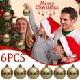 thumbnail image 5 of Axiiglly 6Pcs Christmas Balls Ornaments, 2.36" Shatterproof Glitter Christmas Balls, Embossed Plating Xmas Hanging Balls for Christmas Trees Decorations, Home Holiday Party Indoor Outdoor Decor, 5 of 7