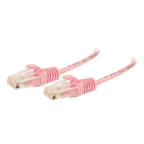 C2G 3ft Cat6 Snagless Unshielded (UTP) Slim Ethernet Network Patch Cable - Pink - Patch cable - RJ-45 (M) to RJ-45 (M) - 3 ft - UTP - CAT 6 - molded, snagless - pink