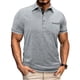 thumbnail image 2 of Eres Más Que una Camisa de Puntuación de Prueba Hombres de Color Sólido Moda Casual Botón Bolsillo de Manga Corta Camisa de Blusa de Cuello de Vuelta, 2 of 7