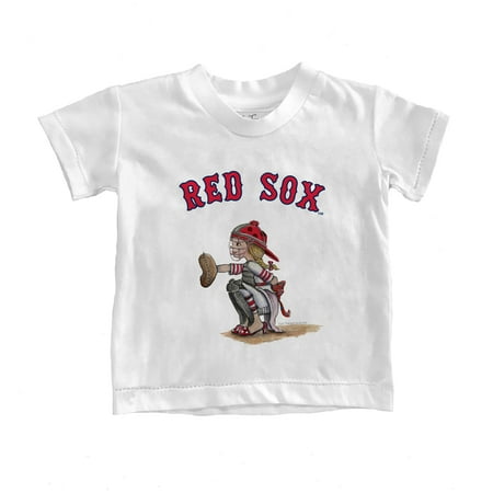 

Infant Tiny Turnip White Boston Red Sox Kate the Catcher T-Shirt