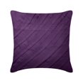 thumbnail image 1 of Funda de almohada morada, funda de almohada contemporánea, funda de cojín de 30 x 30 cm (12 x 12 pulgadas), fundas de almohada cuadradas de ante sintético, funda de almohada con pliegues, 1 of 5
