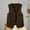 Coffee, variant on Black Womens Jacket Women's Autumn and Winter Vest Small Waistcoat Suit Waistcoat Jackets for Women