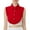 Red, variant on Women's Detachable False Collar, Shirt Collar Style Layering Piece with Adjustable Tie, Half Elastic Waist Neck Accessory for Sweaters, Dresses and Outfits-Black
