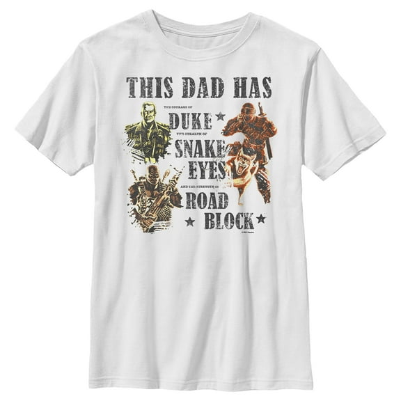 Boy's GI Joe This Dad Has…  Graphic Tee White Small