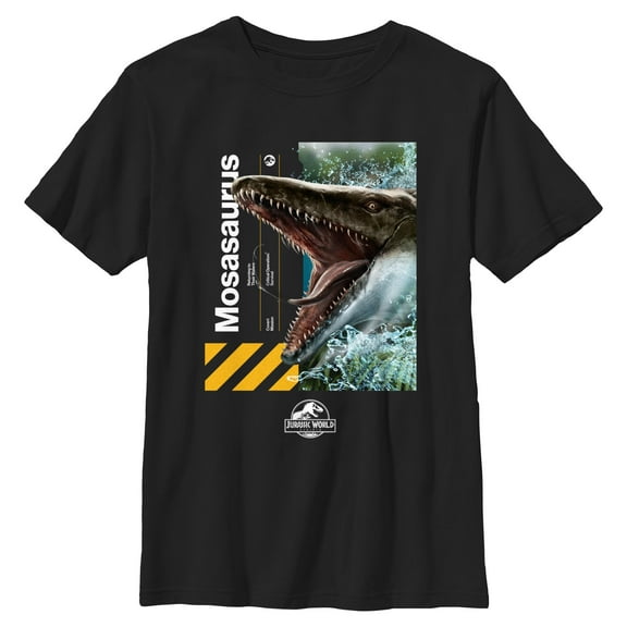Boy's Jurassic World: Rebirth Mosasaurus Portrait Graphic T-Shirt