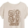 thumbnail image 3 of Marvel Guardians of the Galaxy - Groot Grid - Women's Oversized Graphic T-Shirt, 3 of 5