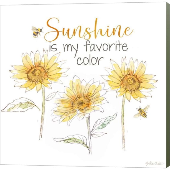 Great Art Now Be My Sunshine VI by Cynthia Coulter, Canvas Wall Art, 12W x 12H