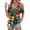 Green, variant on Cold Shoulder Tops for Women Summer Dressy Casual Beach Vacation Hawaiian Tropic Short Sleeve T Shirts Going Out Basic V-Neck Blouses Ladies Tunic Green M