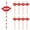 Red, variant on Ferencaa 40 PCS Red Lips and Paper Straws Decorative Cocktail Drinking Straws for Graduation Party Decoration Supplies