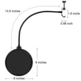 thumbnail image 5 of Double Layer Recording Anti-spray Studio Microphone Hood Windproof Anti-break Tone (large Diameter 15.5cm) For Recording Studio (black), 5 of 5