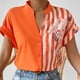 thumbnail image 3 of Camisa de manga corta NikouMX con botones y bloques de color estampado floral, 3 of 7