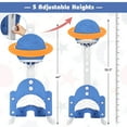 thumbnail image 4 of Topbuy 3-in-1 Basketball Hoop Set Stand Toddler Basketball Hoop Game Set Blue, 4 of 5