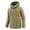 Khaki Jackets for Men, variant on DODADAWANJ Mens Fleece Lined Jacket with Detachable Hood Thermal Coats Big and Tall Windproof Outwear Coat Winter Outdoor Hiking Warm Jackets L