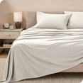thumbnail image 2 of Bare Home Cozy Fleece Sheet Set - Extra Plush Polar Fleece - Deep Pocket - Twin XL, Cream, 2 of 8