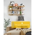 thumbnail image 5 of Storage Racks Folding Wood Organizer Heavy Duty Shelf Brackets With 6-Level 720 Lbs Capacity Yellow Metal Utility Racks Garage Wall Shelving for Indoor and Outdoor Use (4 Pack)
‎, 5 of 8