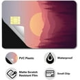 thumbnail image 3 of 4 Styles Credit Card Skin Debit Card Skin Debit Card Sticker Cover No Bubble Slim Small Chip Personalized Bank Card Protecting Decal Removable Transportation Key Card Mountains 7.3x5.4Inch, 3 of 6