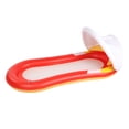 thumbnail image 1 of Sillón reclinable portátil para exteriores y hamaca acuática de PVC de color naranja, 1 of 8