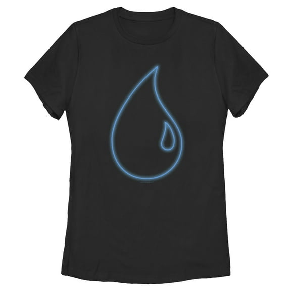 Women's Magic: The Gathering Blue Mana Water Outline Graphic Tee Black X Large