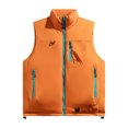 thumbnail image 2 of Donemore Men's Sleeveless Zippered Insulated Cotton Vest Winter Warm Loose Fit Solid Color Casual Jacket Coat, 2 of 9