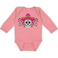 thumbnail image 3 of Inktastic Sugar Skull Illustration with Floral Filigree Cinco De Mayo Boys or Girls Long Sleeve Baby Bodysuit, 3 of 5