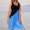 Blue, variant on EDHITNR formal Dresses for Women Clearance Casual Sleeveless Round Neck Vacation Beach Sun Short Dresses