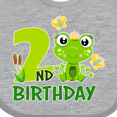 thumbnail image 4 of Inktastic 2nd Birthday Princess Frog Girls Baby Bib, 4 of 4
