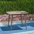 thumbnail image 3 of GDF Studio Ivan Outdoor Acacia Wood Square Dining Table Gray, 4 Person, 3 of 7