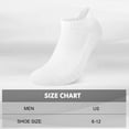 thumbnail image 4 of Smilooen Athletic Ankle Mens Socks Cushioned Low Cut Socks for Men White Ankle Socks Value Pack 14 Pairs, 4 of 6