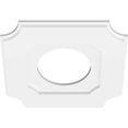 thumbnail image 4 of Ekena Millwork CMP16LE-07000 16 Po OD x 7 Po ID Carré Locke Architectural Grade PVC Contemporain Médaillon de Plafond, 4 of 4