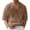 Coffee, variant on Men T Shirts Summer Short Sleeve Striped Knit Comfortable Stretch Casual Loose Fit Crew Neck Tee Tops