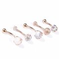 thumbnail image 5 of Dsscvnef 4Pcs/set Belly Button Rings Navel Piercing Rings Gifts Body Jewelry, 5 of 5