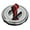 Silver-Red and Black Belt, variant on Heavy Duty Metal Phone Mount 360 Rotate Magnetic Attachment Not Slip Base Comfortable Ergonomic Handle for Long Use