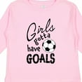thumbnail image 4 of Inktastic Girls Gotta Have Goals Soccer Girls Long Sleeve Toddler T-Shirt, 4 of 5