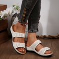 thumbnail image 4 of Dakaela Orthopedic Sandals for Women Arch Support Flip Flops Wide Width Wedge Platform Slip on Slides, 4 of 8