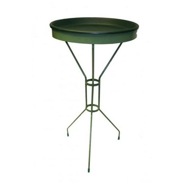Erva BA6G Bird Bath Patio Stand, Green