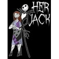 thumbnail image 2 of Men's The Nightmare Before Christmas Her Jack and Sally Graphic Tee Black X Large, 2 of 5