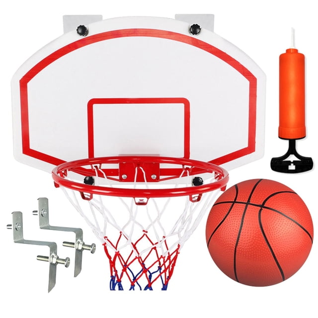 Kids Mini Basket Ball Board Toy Set Para Entrenamiento De Baloncesto Edad 3 4 5 6 7 8+ Tornillo Y Pegajoso Sunnimix aro de baloncesto