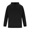 thumbnail image 5 of AnuYalue Mens Pullover Casual Long Sleeve Hooded Sweatshirt Drawstring Solid Color Pullovers Comfort Outdoor Athletic Sweaters, 5 of 5