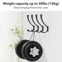 Large Coat Rack Wall Mounted Heavy Duty Wall Hooks for Wall Hanger with 8 Hooks for Hanging,Dinosam Coat Hanger Hat Rack Coat Hooks Rack for Wall Coat Hanger Wall Mount