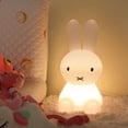 thumbnail image 4 of Lindo Conejito Luz Nocturna Regalos para Habitación de Niños Guardería Dormitorio de Bebé Niñas Adolescentes Decoración de Habitación Kawaii, Linda Lámpara de Conejito de Silicona Recargable, 4 of 5