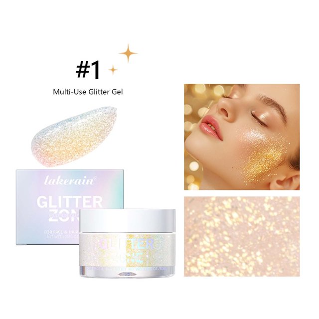 Gel de lentejuelas Streaming que ilumina los ojos, el rostro y el cuerpo, gel brillante, 30 ml