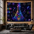 thumbnail image 6 of Glowing Chemistry Flask in a Cosmic Laboratory, Mystical Digital Art for Science Lovers, Laboratory Wall Art, Graduation Gift, Tapestry Wall Hanging for Bedroom and Dorm, 6 of 7