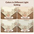 thumbnail image 7 of Design&I 9'x12' Washable Area Rug Beige Farmhouse Yellow Vintage Scroll Border Traditional Tan for Great Room, Large Living Giant Skid-Resistant, 7 of 7