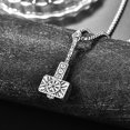 thumbnail image 2 of Hammer Necklace for Men Norse Viking Hammer Pendant with Rolo Chains, 2 of 5